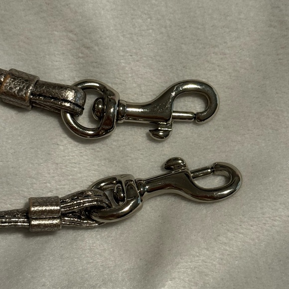 Coach Metallic Silver Patent Leather Strap - Picture 3 of 5